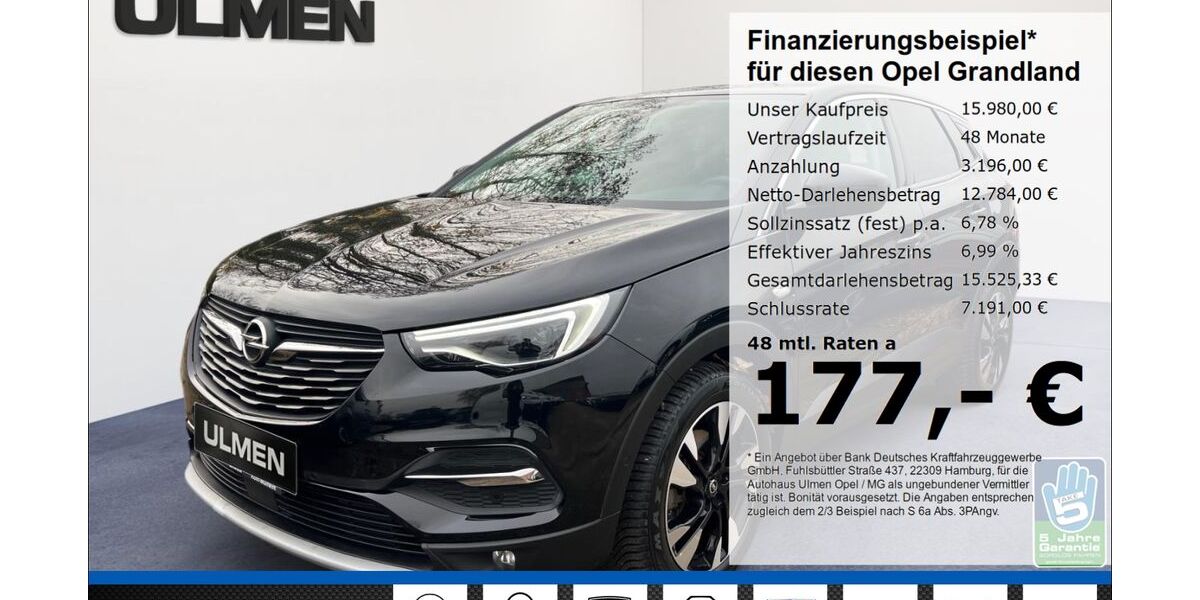 Opel Grandland (X) 74.545 km 14.888 &euro; Düsseldorf 40231