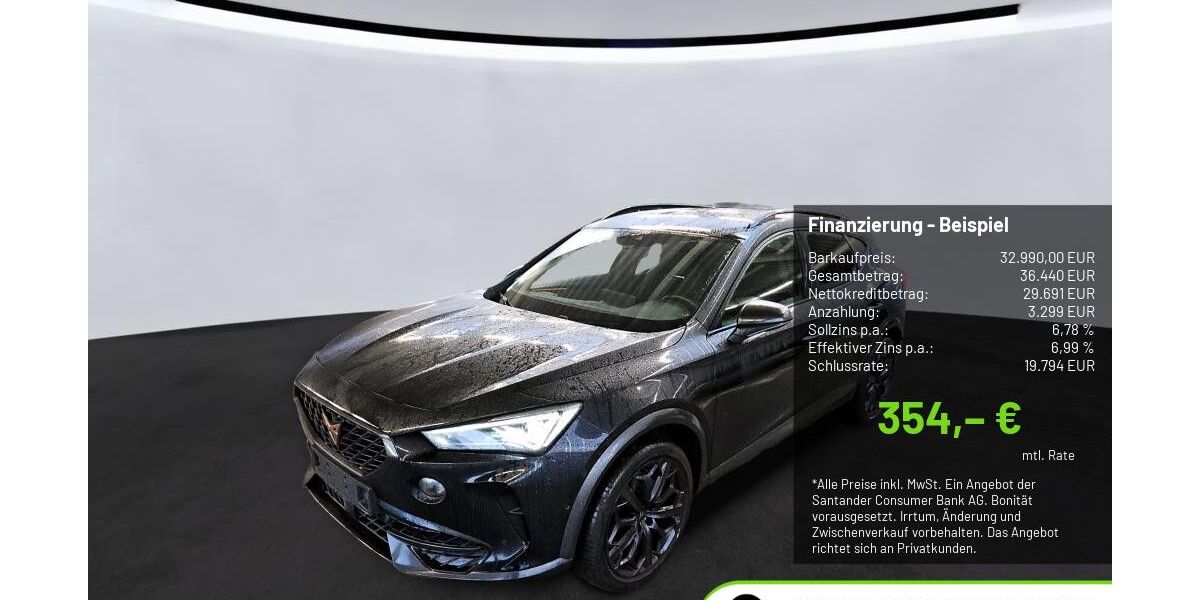 Cupra Formentor 34.626 km 31.990 &euro; Pulheim-Brauweiler 50259